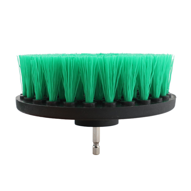 15cm Cordless Drill Brush Cleaning Set 9pcs For Car Seats Medium Stiff 1