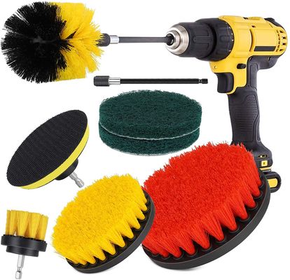 8pcs Drill Cleaning Brush Set Scrubber 3.5in Cleaning Bathroom