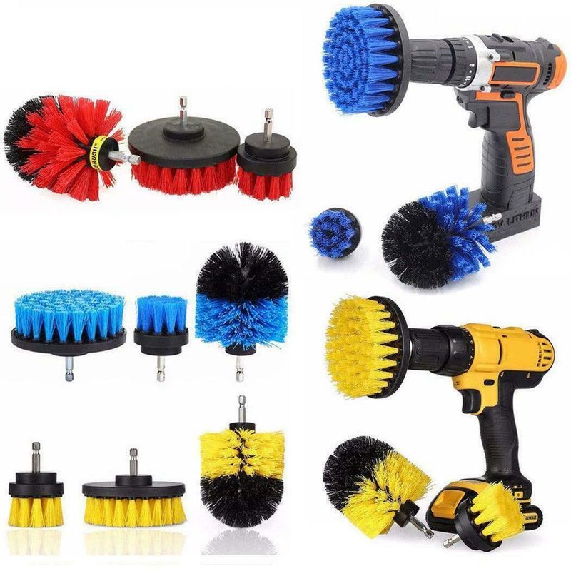 quality 25mm All Purpose Power Scrubber Cleaning Kit 3pcs Grout Brush For Drill Per Set factory