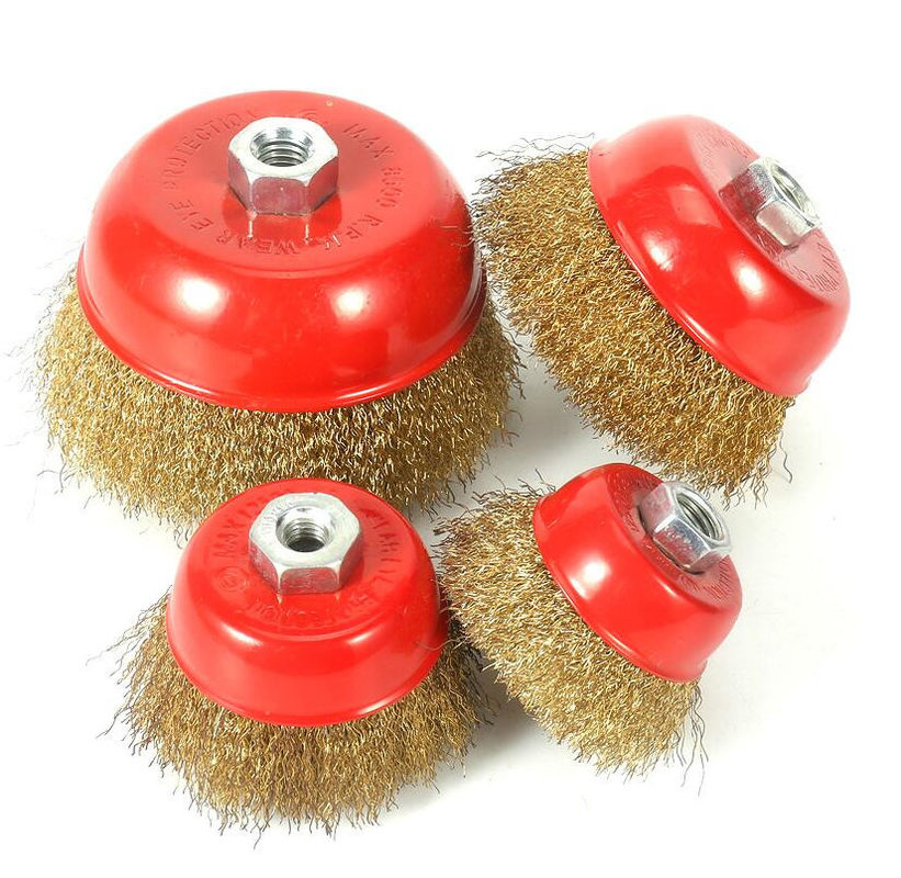 75mm Drill Wire Stainless Steel Cup Brush M14 Thread Metal Polishing