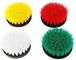 4PCS 4" Drill Brush Set Soft Medium and Stiff Power Scrubbing Brush