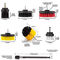 22 Piece Drill Brush Attachment Set Power Scrubber Drill Brush Kit Scrub Brush with Extend Long Attachment