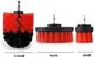 Drill Brush 2 "3.5" 4 "Nylon Power Scrubber Cleaning Brush Set